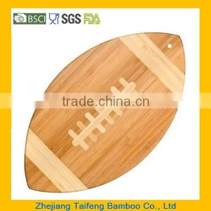 Totally Bamboo Football Cutting Board / Serving Platter New thumbnail-1