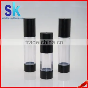 Nice Black Color Plastic Lotion Pump Cosmetic Airless Bottle 30ml 50ml thumbnail-3