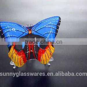 The Butterfly Glass Plate Blue Style thumbnail-1