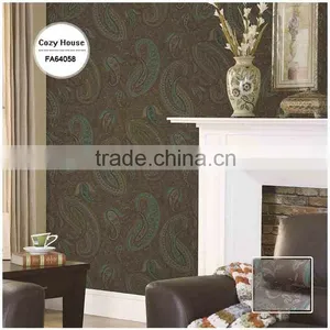 Overstock Printing Plastic Wallpaper, Brown Retro Wall Paper for Living Room , Decorating Wall Sticker Wholesaler thumbnail-1
