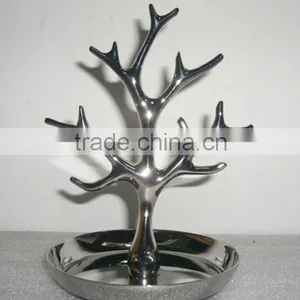 Chrome Jewelry Display Tree, Jewelry Hanging Tree, Jewelry Holder Tree thumbnail-1
