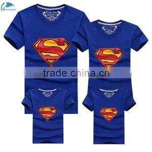 Pure Cotton Short Sleeve Parent-child Outfit Lovers T-shirts thumbnail-2