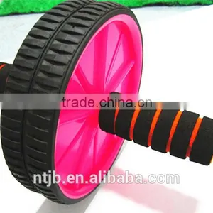 New 2015 POWER Fitness ab Wheel Abdominal Roller With Free Knee Pad Power Wheel thumbnail-1