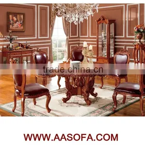 Royal Antique Dining Room Furniture,factory Supply Oak Dining Table thumbnail-3