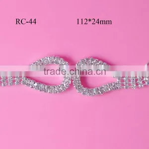 Stock Hot Selling Rhinestone Connector for Headband/hairwear(RC-44) thumbnail-1