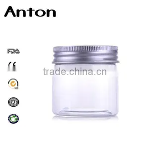 30g 50g 100g 200g Cream Jar Recycled Cosmetic Glass Jars With Matte Silver Lid thumbnail-1