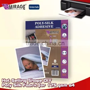 Hot Selling Shape DIY Elegant Poly Silk Fabric for 175 Gsm a4 thumbnail-1