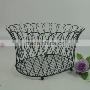 Decorative Vintage Stackable Wire Basket thumbnail-2