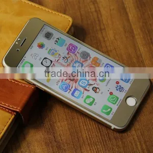 High Clear Anti-Glare Waterproof Mobile Phone/Cell Phone LCD Gold Mirror Screen Protectors for IPhone 6 thumbnail-1
