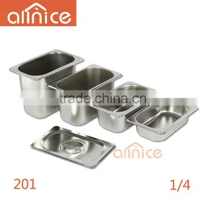 Stainless Steel #201 Food Gn Pan With 0.5/0.7/1.0mm Thickness Stainless Steel Anti-Jam Steam Table Pan,Full Size thumbnail-5