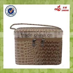 Wholesale Classical Promotional Fashion Case Make Up PU Cosmetic Bag thumbnail-5