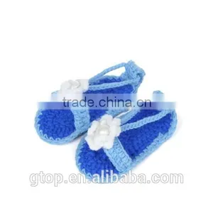Wholesale Baby Handmade Crochet Shoes Supplier for 1-10 Months Old S-0035 thumbnail-1
