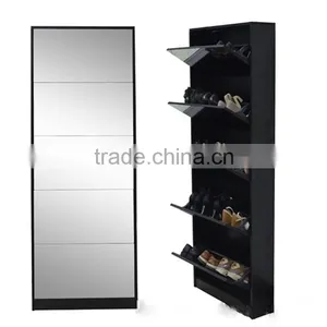 Bedroom Shoe Cabinet Soft Close Pull Out Shoe Rack With Movable Rack Double-layer Shoe Cabinet Fitting thumbnail-1