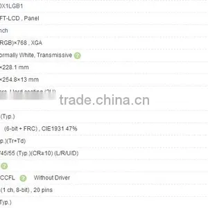 15.0 Inch LQ150X1LGB1 A-Si TFT-LCD Panel For SHARP thumbnail-4
