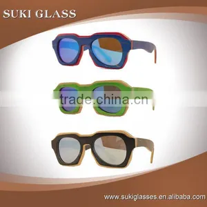 Engraving Logo Cheap Wooden Men Sunglasses thumbnail-1