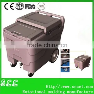 Plastic Ice Storage Wagon Ice Caddy Cooler With Heavy-duty Wheels thumbnail-1