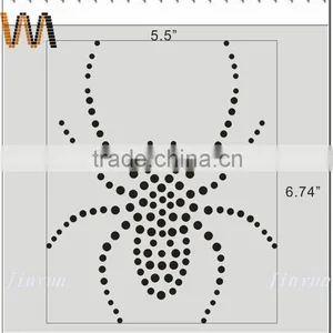 Wholesales and Customized Spider Hot Fix Stone Motifs Design Sticker thumbnail-2