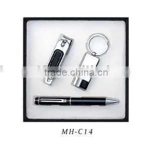 Fashion Gift Pen Set With Keychain thumbnail-1