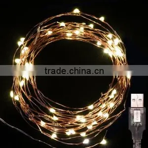 10m 100L Copper Wire USB Operated Led String Light thumbnail-2