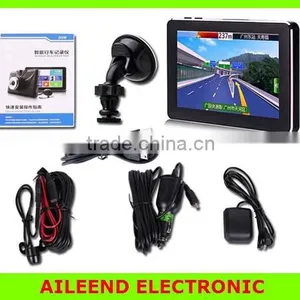 Car DVR Dual Camera Lens + Wifi + Android 4.0 Smart Tablet + GPS Navigator Full HD 1080P 5.0'' LCD Video Recorder Dash Cam thumbnail-5