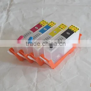 Refill Cartridge 564 BK C M Y Refillable Ink Cartridge For HP Photosmart B109a/n B110 Printer With Chip thumbnail-1