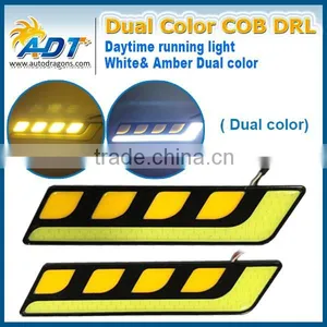 New Auto Led Fog Light, Dual White Amber Led Turn Signal DRL thumbnail-1