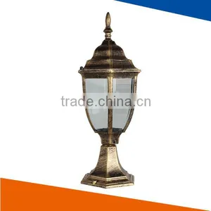 Engergy Saving Classic Black Bronze Outdoor Pillar Light, IP44, Glass and Die Cast Aluminium, 100W, E27, 12v 220v thumbnail-3