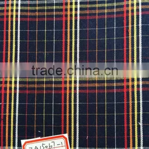 Multicolor Polyester Cotton Yarn Dyed Plaid Jacquard Shirt Fabric thumbnail-1