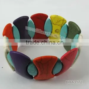 Pillow Turquoise Bracelet With Dyed Color Popular thumbnail-1