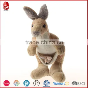 Wholesale Cuddly Toy Plush Kangaroo With Baby Plush Toy thumbnail-1