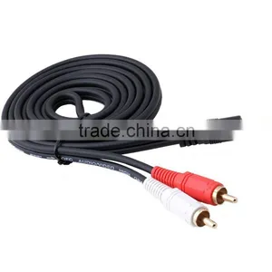 Choseal Q-304 3.5mm to AV RCA for Ipod/MP3/pc 1.8m/3m/5m/10m/15m Audio Adapter Cable thumbnail-3