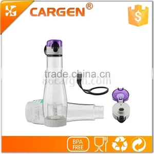 Gym Outdoor 550ml Clear Plastic Green Tea Water Bottle thumbnail-6