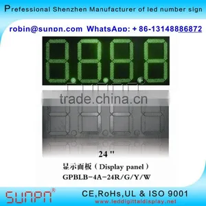 Italy Led Digital Gas Price Display 8.8.8.8 (12inch ) R/W/Y/W/B Color thumbnail-1