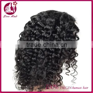 High Quanlity Lace Wig Human Hair Virgin Mongolian Lace Fabric Wholesale Human Jerry Curl Hair Wigs for Black Women thumbnail-2