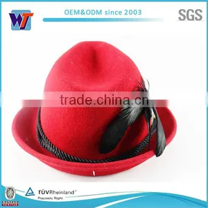Hot Selling Women Fedora Hats, Cheap Fedora Hat, Ladies Trilby Hat thumbnail-1