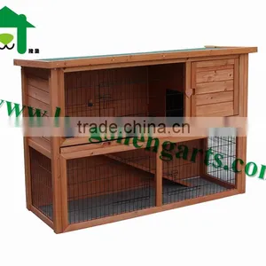 Double Decker Wooden Rabbit House thumbnail-2