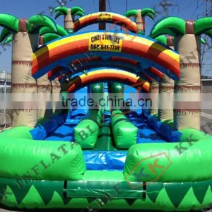Cheap Jungle Double Inflatable Slips n Slides Water Games Factory Supply thumbnail-1