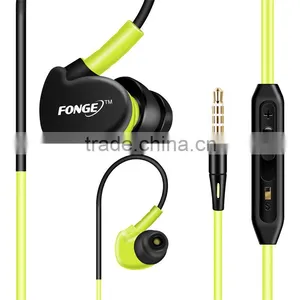 Running Earphone Ear Hook Sports 3.5mm Wire HIFI Headphone With Mic Volume Control thumbnail-1