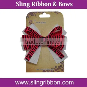 2015 New Design Custom Grosgrain Ribbon Rhinestone Hair Clips For Sale thumbnail-2