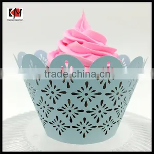 Laser Cut Paper Cupcake Cups Wrappers for Cake Decorative thumbnail-2