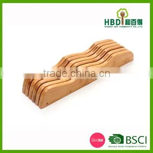 Top Grade Bamboo Knife Holder,wood Knife Block for Kitchen thumbnail-4