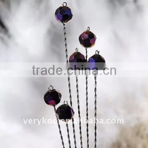 Purple Rainbow Glass Crystal Florist Stems Wires FCK-11817 thumbnail-1