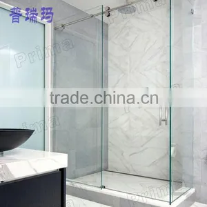 Housing Build Stainless Steel Hardware Acrylic Base Plate Design For Glass Shower Enclosure With Glass Sliding Door thumbnail-1