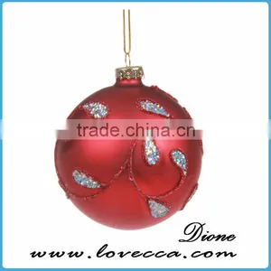 Shine--blown Glass Christmas Ornament Crafts Transparent Xmas Glass Ball thumbnail-2