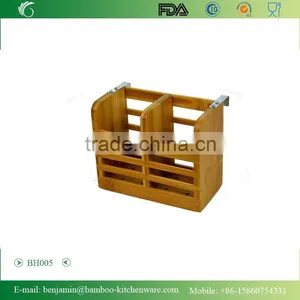 BH005/Hot Sale Exquisite Suspensible Bamboo Utensil Drying Rack thumbnail-1