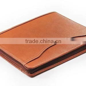 High Quality Leather Document Portfolio Folder With Holder for Tablet and Mobile Phone thumbnail-1