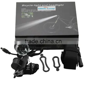 3 Modes Waterproof 10W 1200Lm XM-L2 T6 LED Headlight Headlamp Flashlight Head Torch Light Lamp Bicycle Bike Light Torch Set thumbnail-6