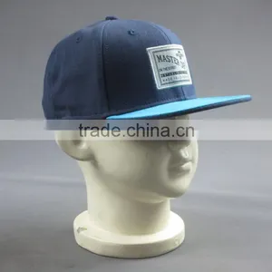 Custom High Quality 6- Panel Snapback Hat With Woven Badge thumbnail-5