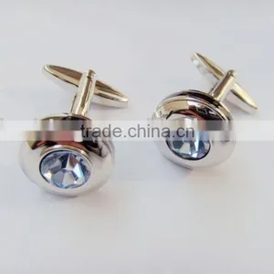 Cufflink for Promotion, Quality Cufflinks With Blue Cystal thumbnail-1