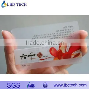 Free Shipping Rounded Full Color Pvc Transparent Business Card thumbnail-1